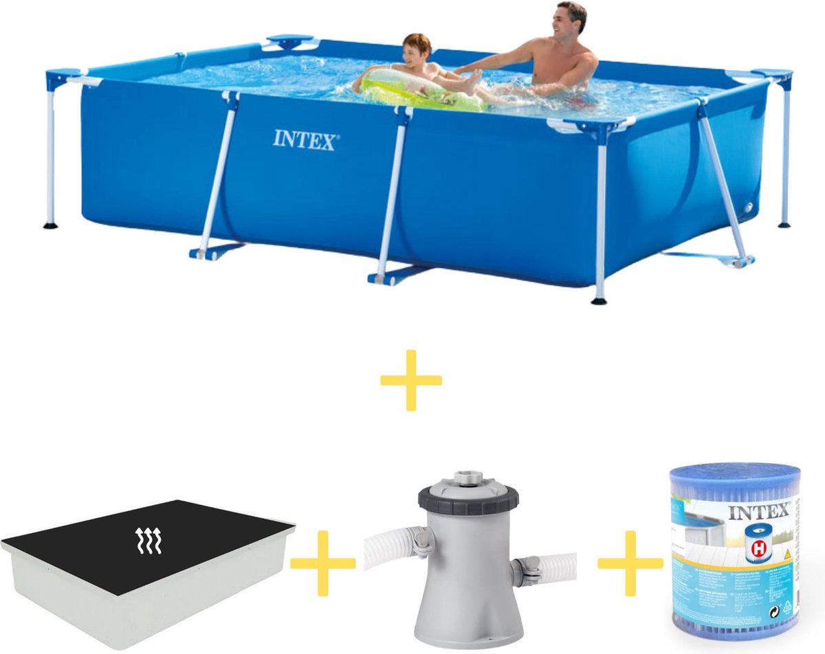 Intex Zwembad - Frame Pool - 260 x 160 x 65 - Inclusief Solarzeil