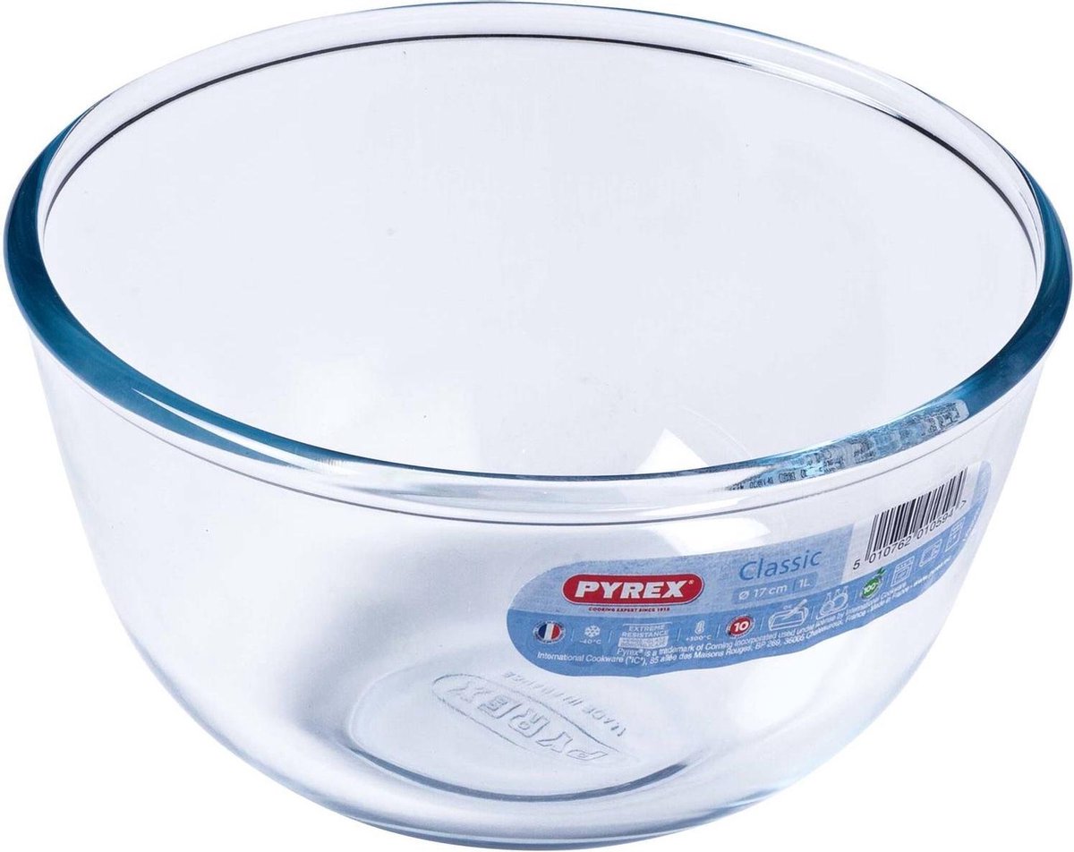 Pyrex Classic Prepware Mengkom - Borosilicaatglas - 1 liter - Transparant