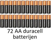 72 stuks AA Duracell alkaline batterijen