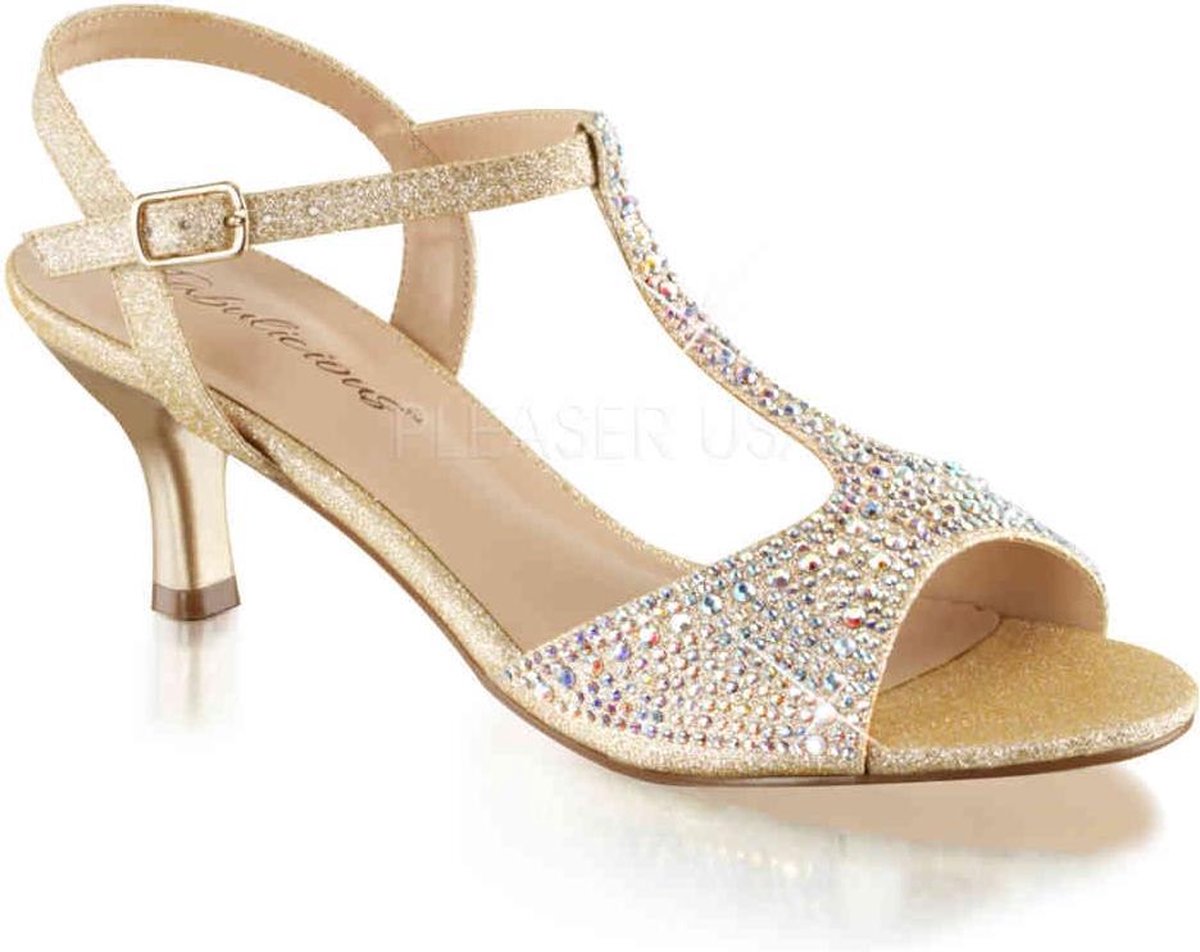 Fabulicious Hoge hakken -40 Shoes- AUDREY-05 US 10 Champagne