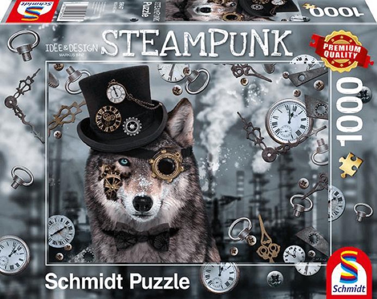 Schmidt -Steampunk Wolf  (1000) - Puzzel