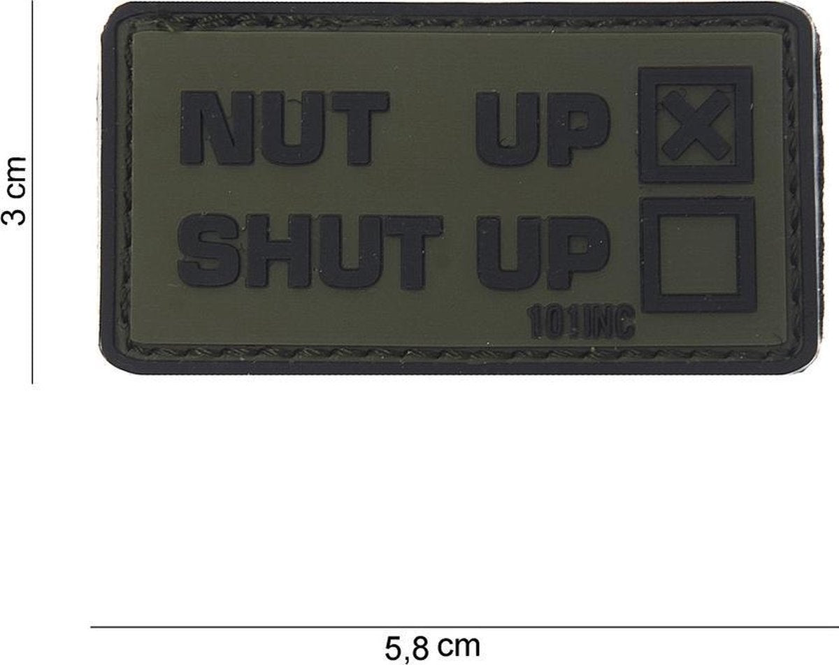 Embleem 3D PVC Nut Up groen