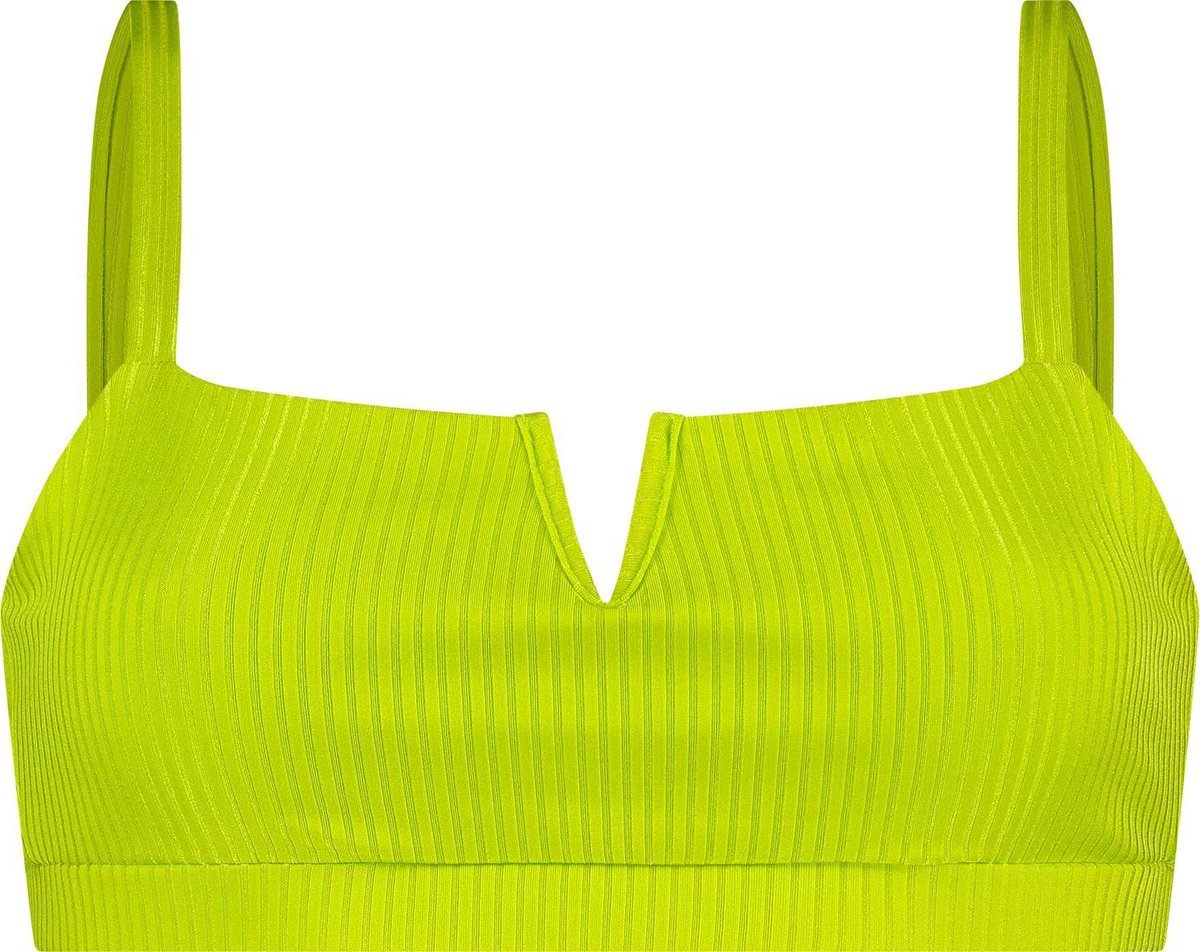 WALLIEN - Dames Bikini Top Bandeau - Sea Foam - Geel