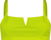 WALLIEN - Dames Bikini Top Bandeau - Sea Foam - Geel