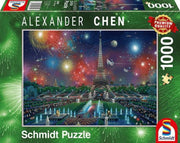 Schmidt -Vuurwerk bij de Eiffeltoren (1000) - Puzzel