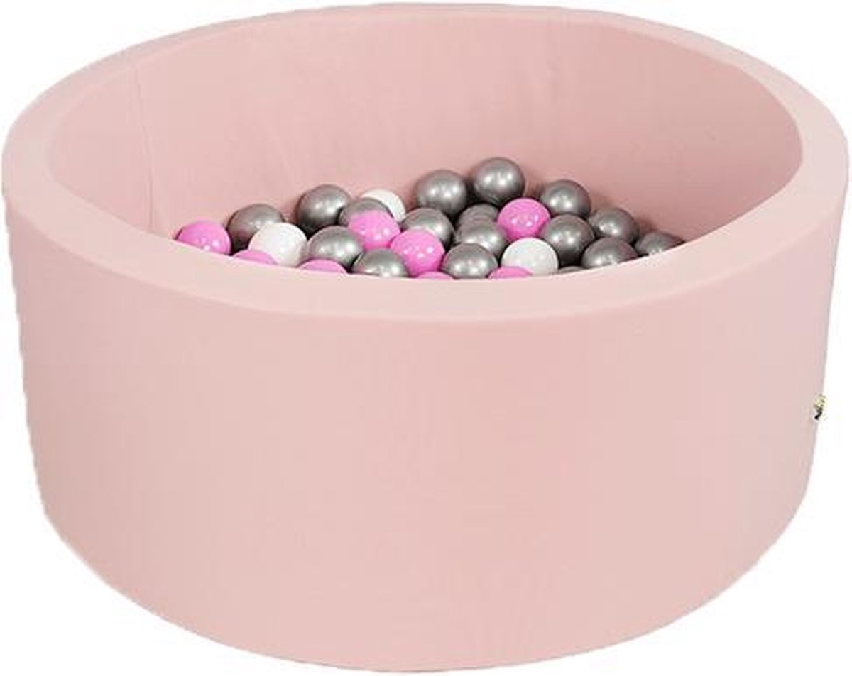 Ballenbak XL rond 100x40 lichtroze Misioo