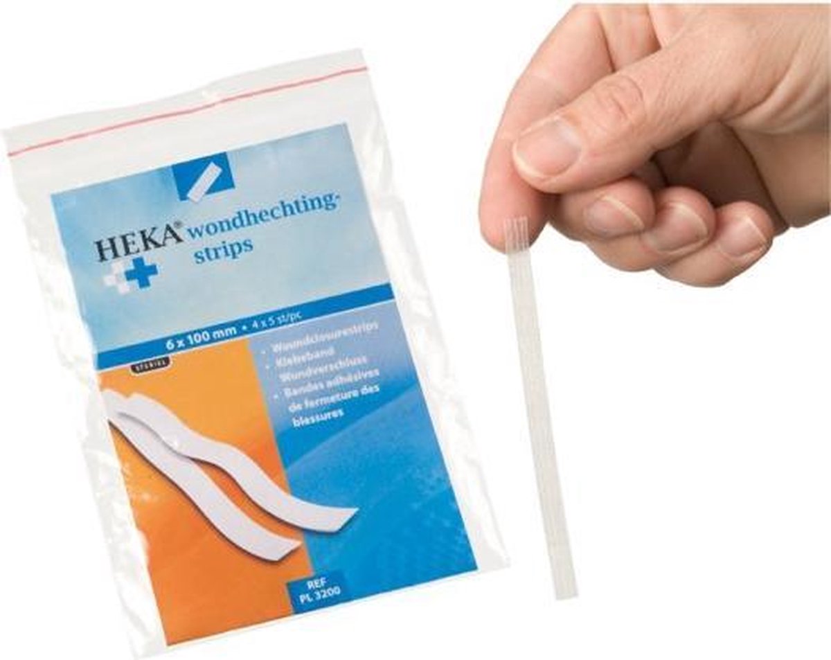 HEKA plast wondhechtingstrips 6 x 100 mm steriel