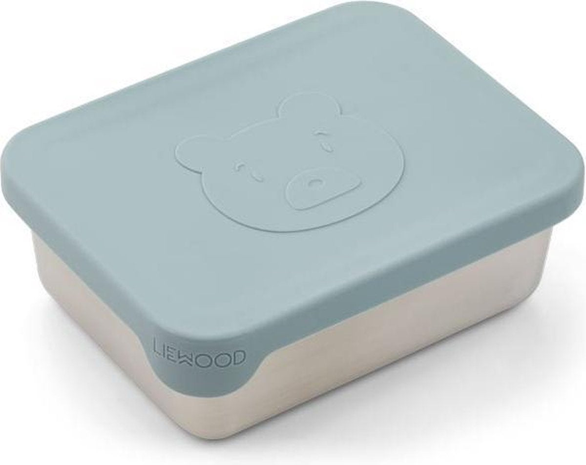Ako Snack Box  Mr Bear Sea Blue | Liewood