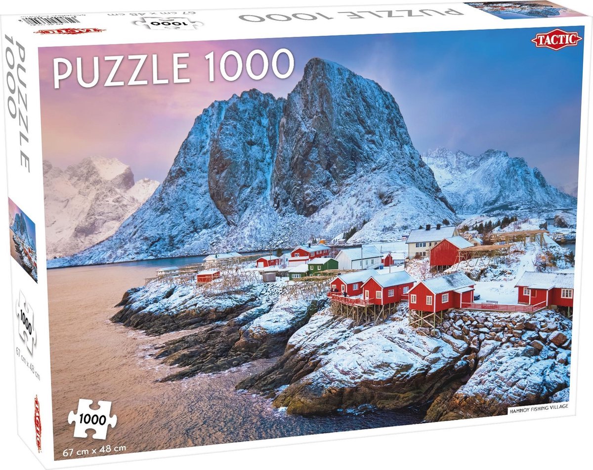 Puzzel Around the World Nothern Stars: Hamnoy Fishing Village - 1000 stukjes