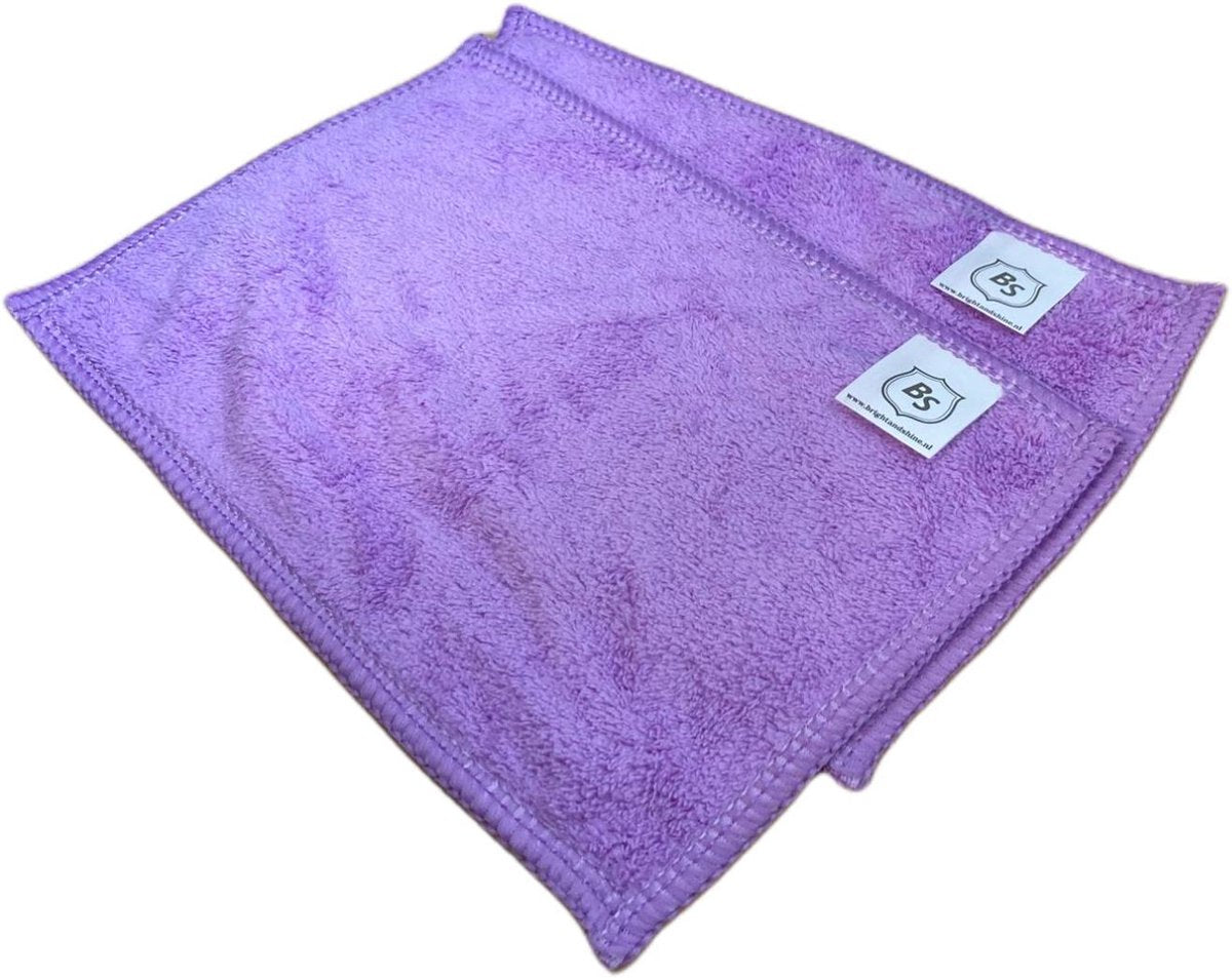 2x herbruikbaar make-up reinigingsdoekje paars voor gezicht. Verwijder Make-up met water en zonder chemicaliën.