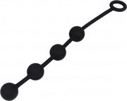 EXCITE Medium Silicone Anal Beads - Black