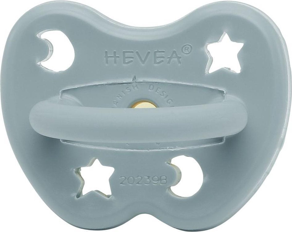 HEVEA speen rond|3-36mnd|Winter Sky|100% Natuurrubber