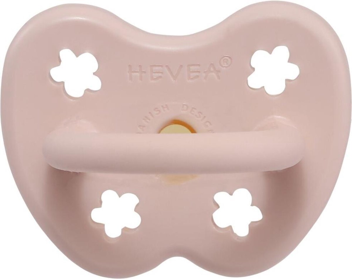 HEVEA rond Powder pink 0-3 mnd | 100% Natuurrubber