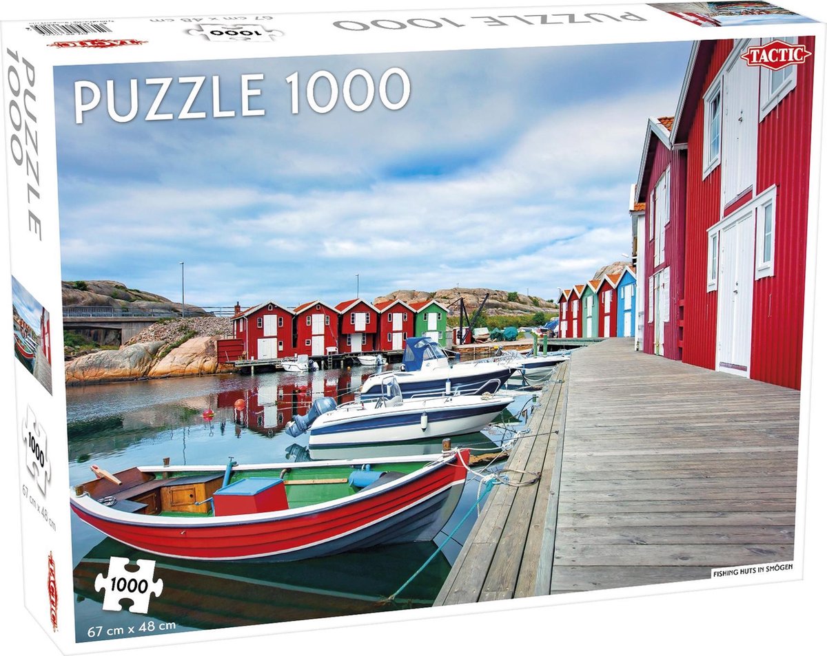Tactic - Puzzle 1000 pc - Fishing huts in Smögen