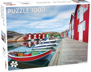 Tactic - Puzzle 1000 pc - Fishing huts in Smögen