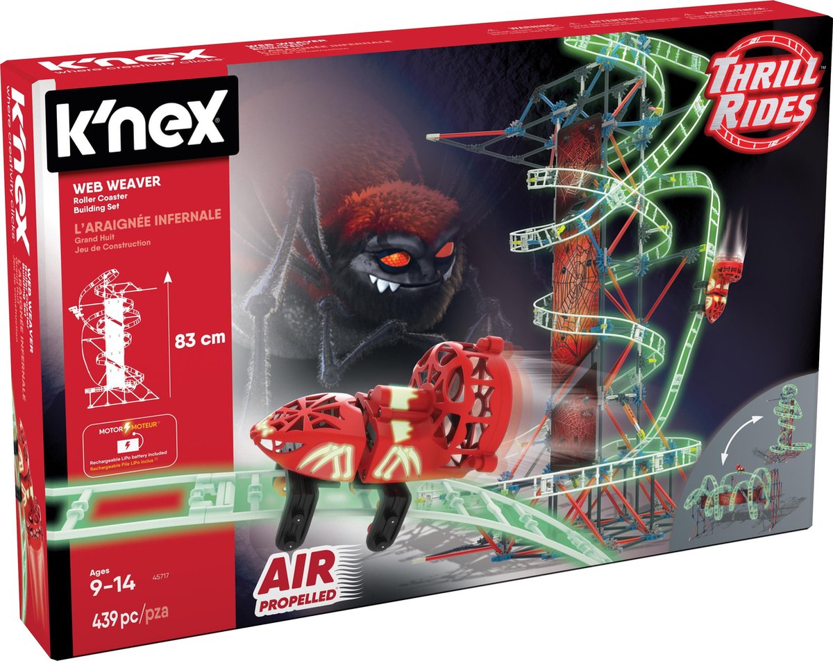 K'NEX Thrill Rides Web Weaver Rollercoaster - Bouwset