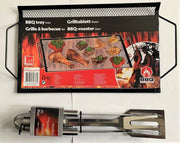 BBQ - set : bbq rooster + 3 bbq accessoires : spatel