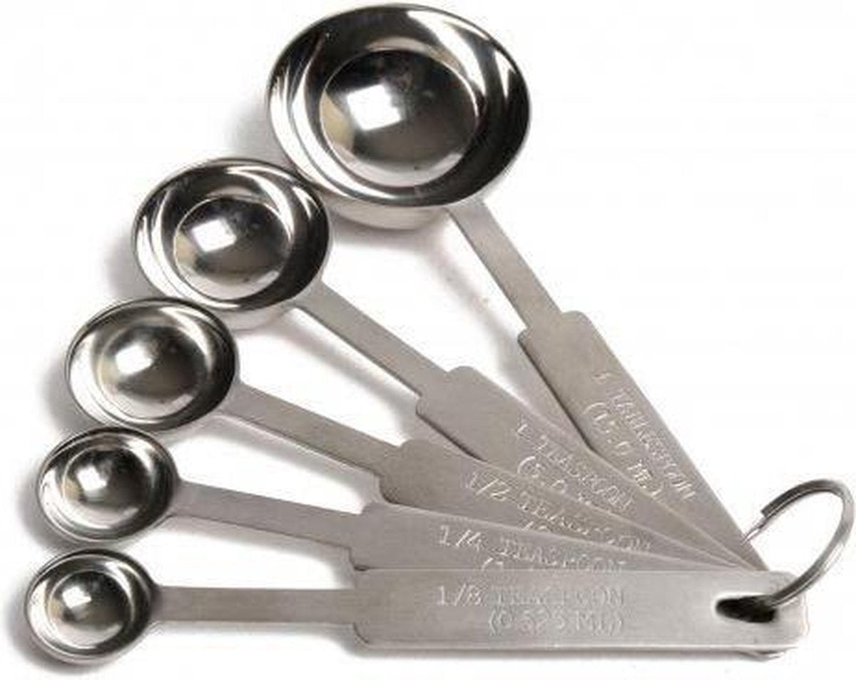 JUEGO DE 5 MEDIDAS CUCHARAS INOX 18/10