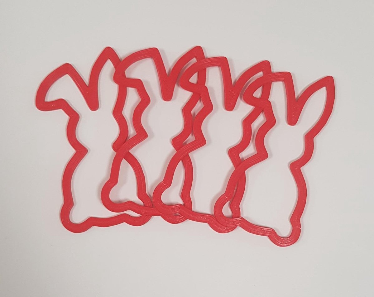 Pasen - paashangers - 4 hangers - paastakken - paasboom - versiering - decoratie – rood