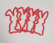 Pasen - paashangers - 4 hangers - paastakken - paasboom - versiering - decoratie – rood