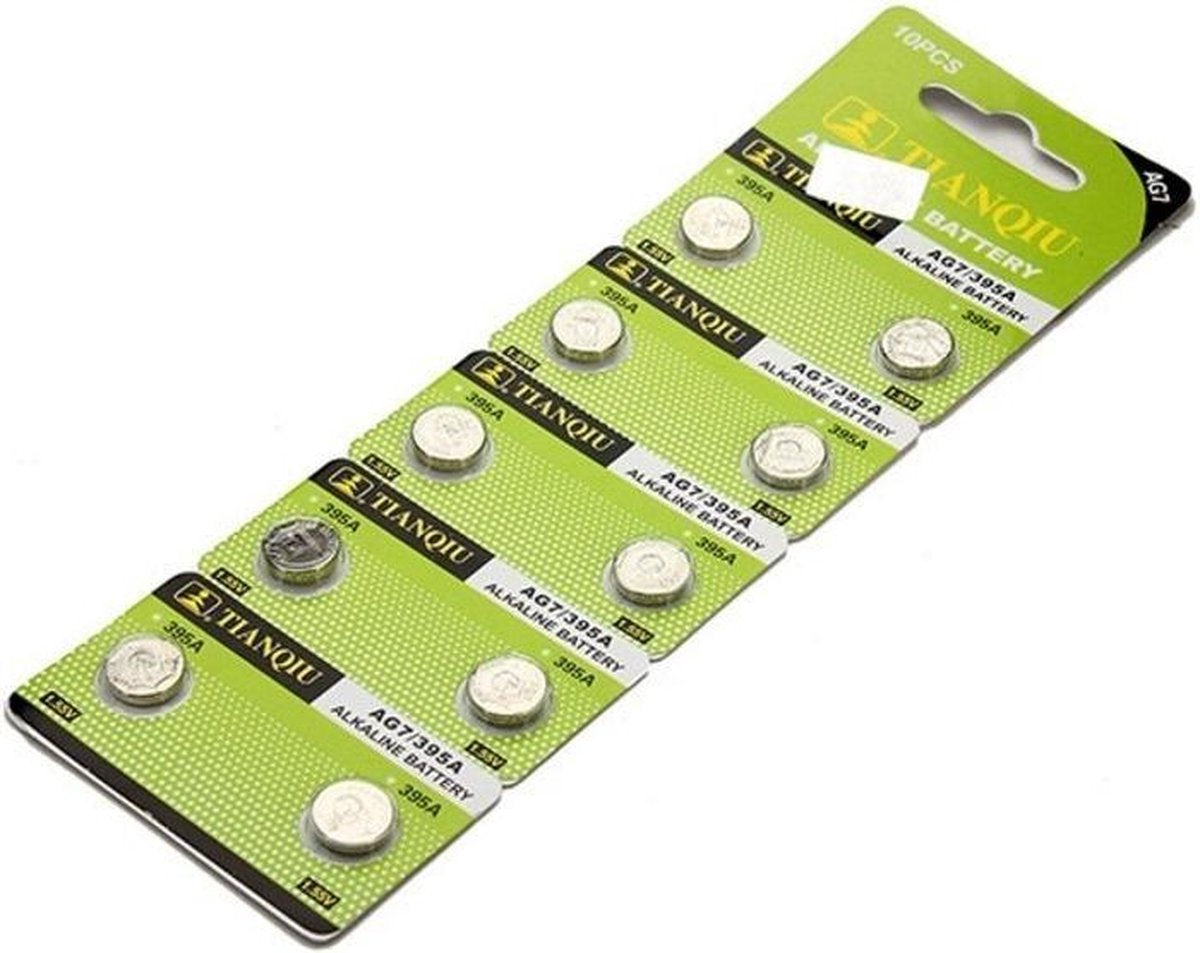 TIANQIU Knoopcel Batterij AG7 / LR57 (10 stuks)