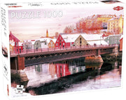 Puzzel Around the World Nothern Stars: Nidelva in Trondheim - 1000 stukjes