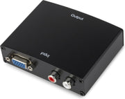 Garpex® 1080p HD VGA to HDMI Converter VGA to HDMI Converter Box VGA Male to HDMI Female Video Adapter with R/L RCA Stereo Audio 1.65Gbps Transfer Rates for PC Laptop PS3 to HDTV Projector etc.