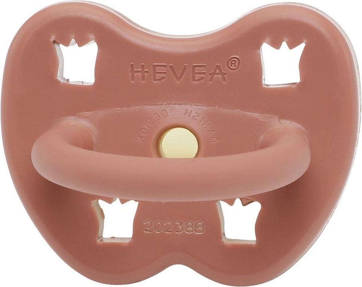 HEVEA speen rond|3-36mnd|Elves red|100% Natuurrubber
