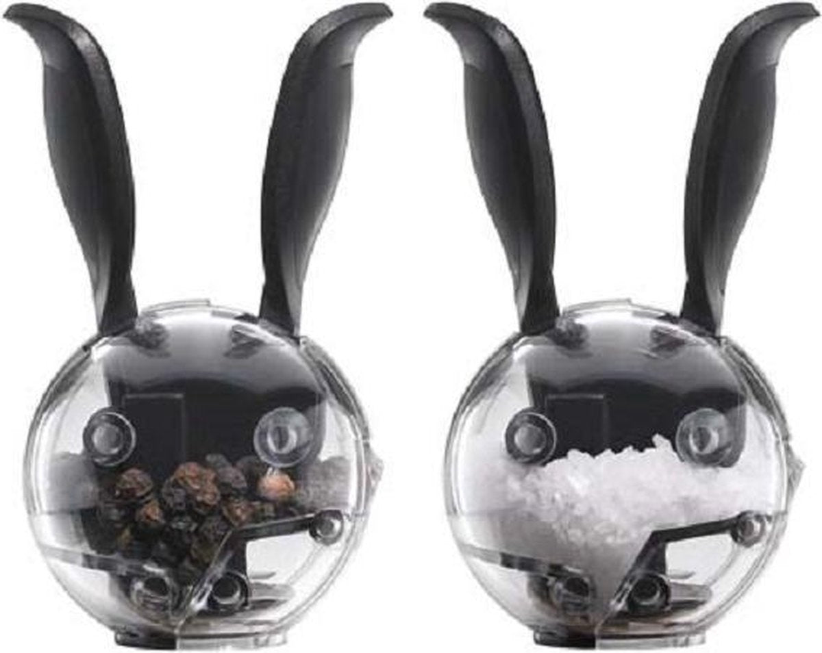 Chef'n Peperball-zoutball - Zwart - Mini - Magnetisch En Yourkitchen E-kookboek - Heerlijke Smulrecepten