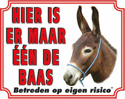 Ezel Waakbord - Maar een de Baas