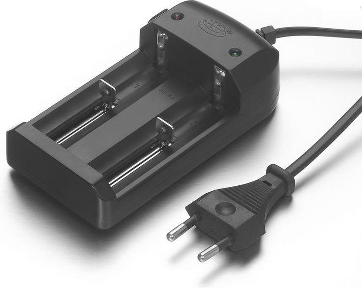 Dual Li-ion batterijoplader voor 18650 CR123A 16340 14500 26650