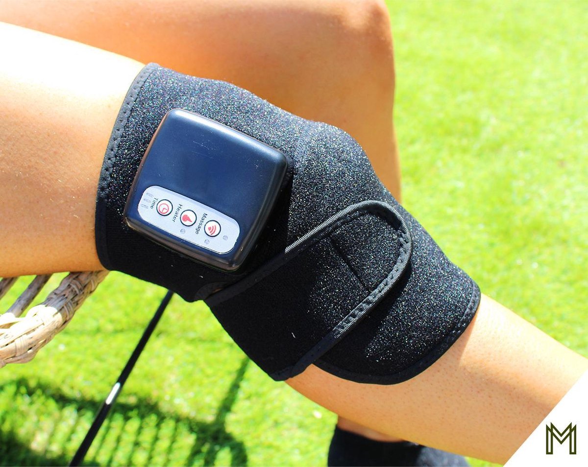 MENSMUNDI® Infrarood Therapie Kniebrace – Behandeling van Knie Schouder Elleboog – Warmte & Massage Functie – Preventieve Verzorging - Bloedsomloop Verbeteren - Blessure Band - Knieblessure – Schouderbrace – Massage Apparaten – Spierpijn – Meniscus