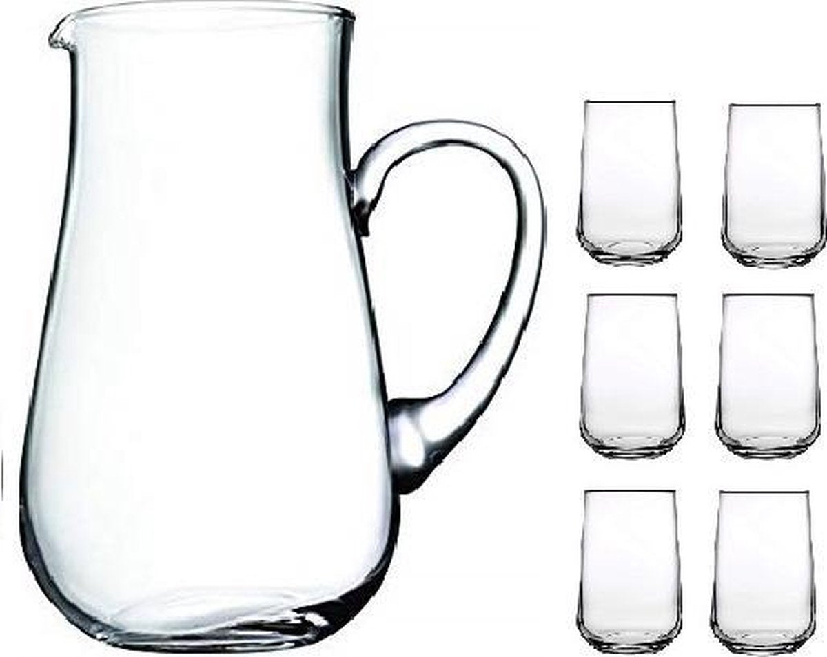 After Hours - Schenkkan Met Waterglas - Set van 7 - 2400 ml