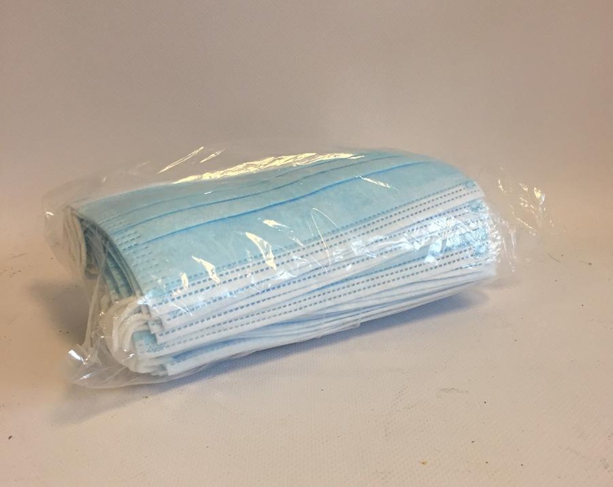 mondkapje - uitwasbaar - 3-laags - verpakt per 10 stuks