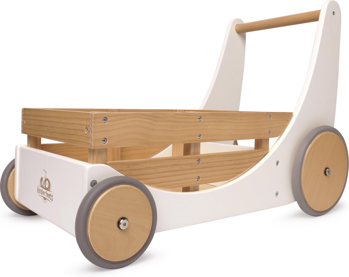 Kinderfeets - Houten loopwagen - Wit