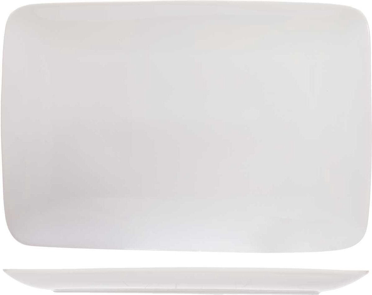 Budget Wit Dinerbord - Vierkant - 30x20