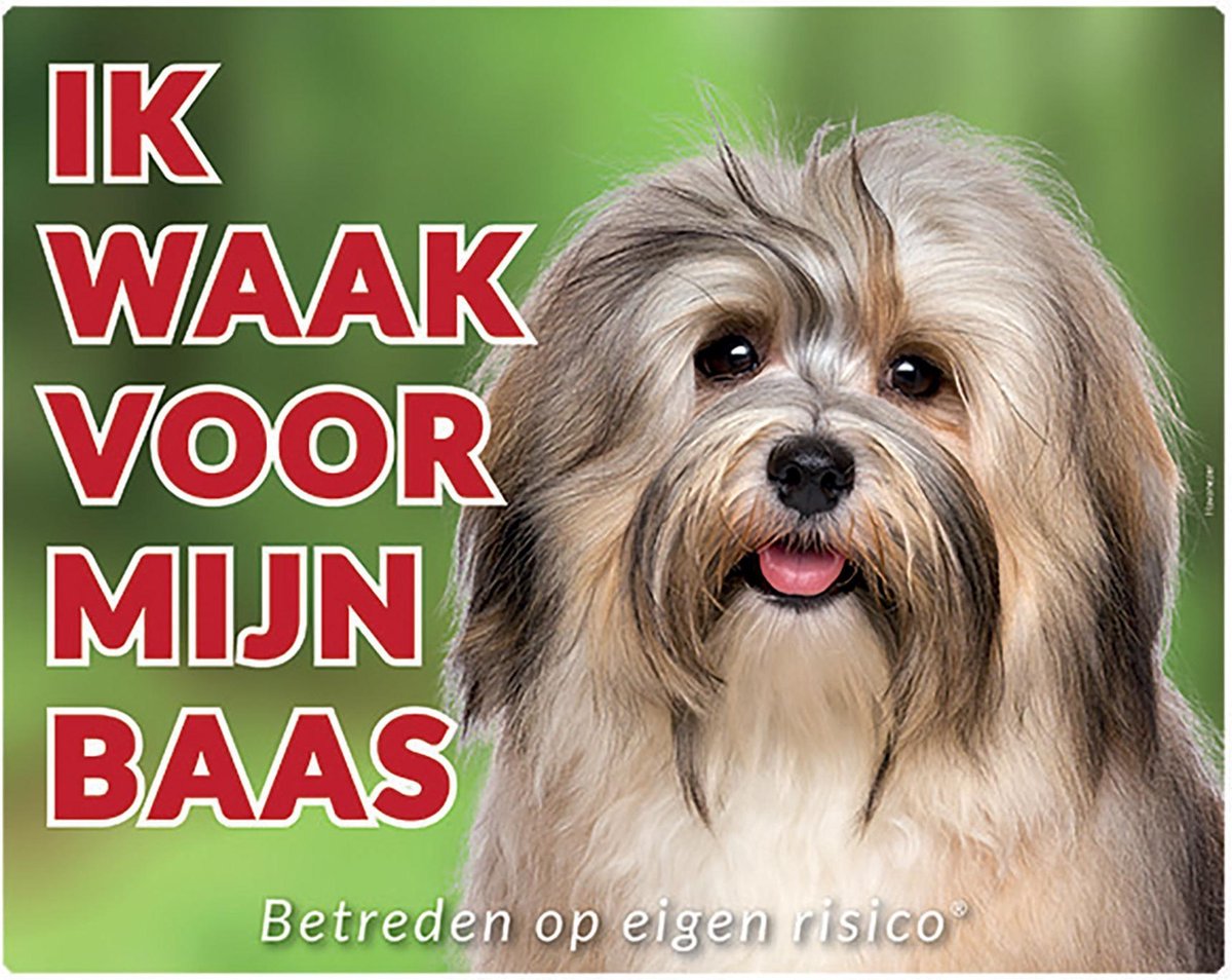 Havanezer Waakbord  Bruin - Ik waak voor mijn Baas
