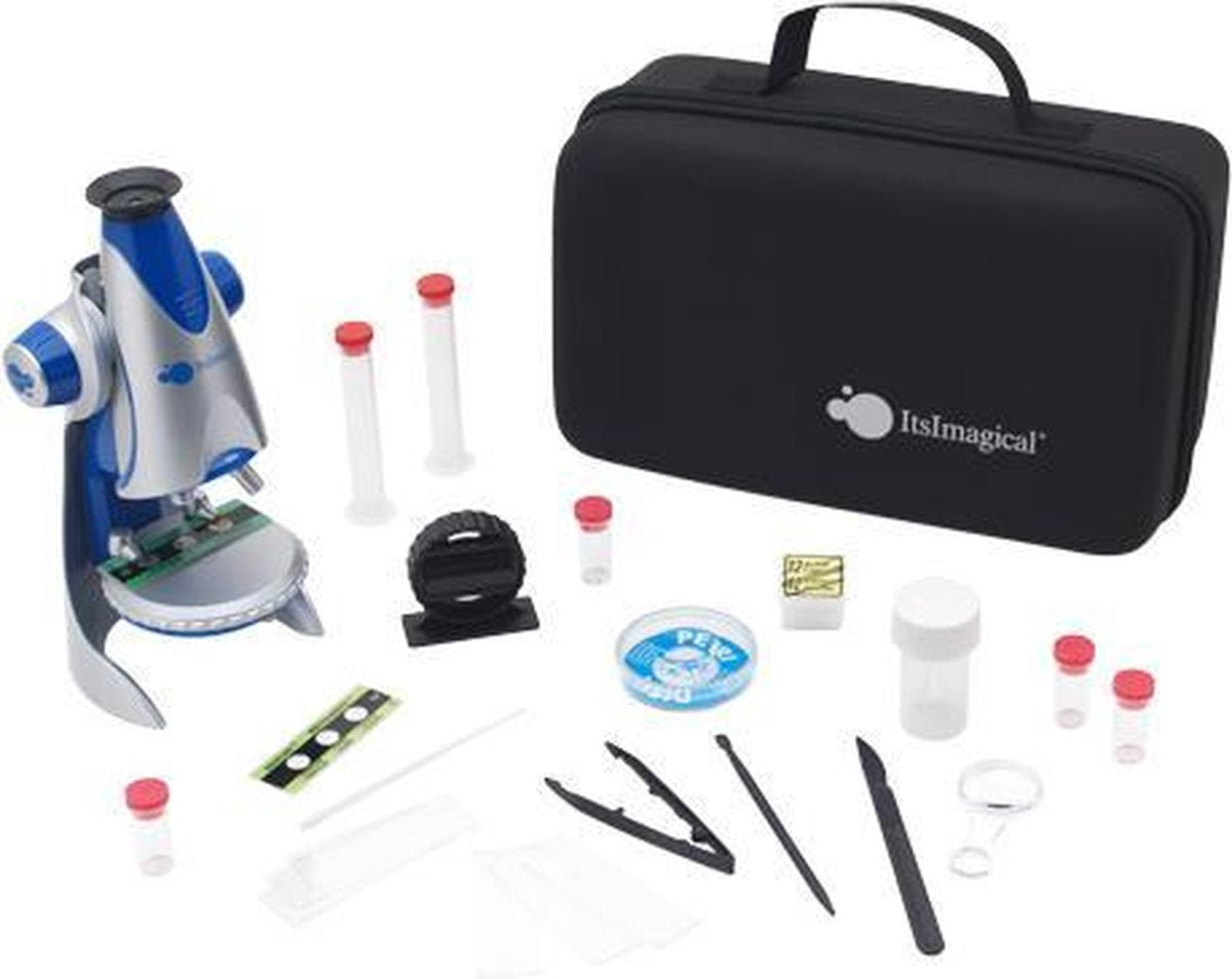 Imaginarium Lab - Microscoop 600X - Kindermicroscoop met Accessoires - Met Tas