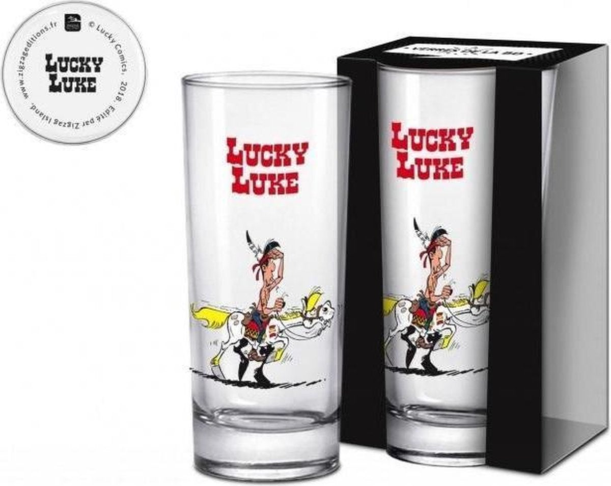 Lucky Luke - Verre long drink 420ml - Luke & Jolly Jumper 1
