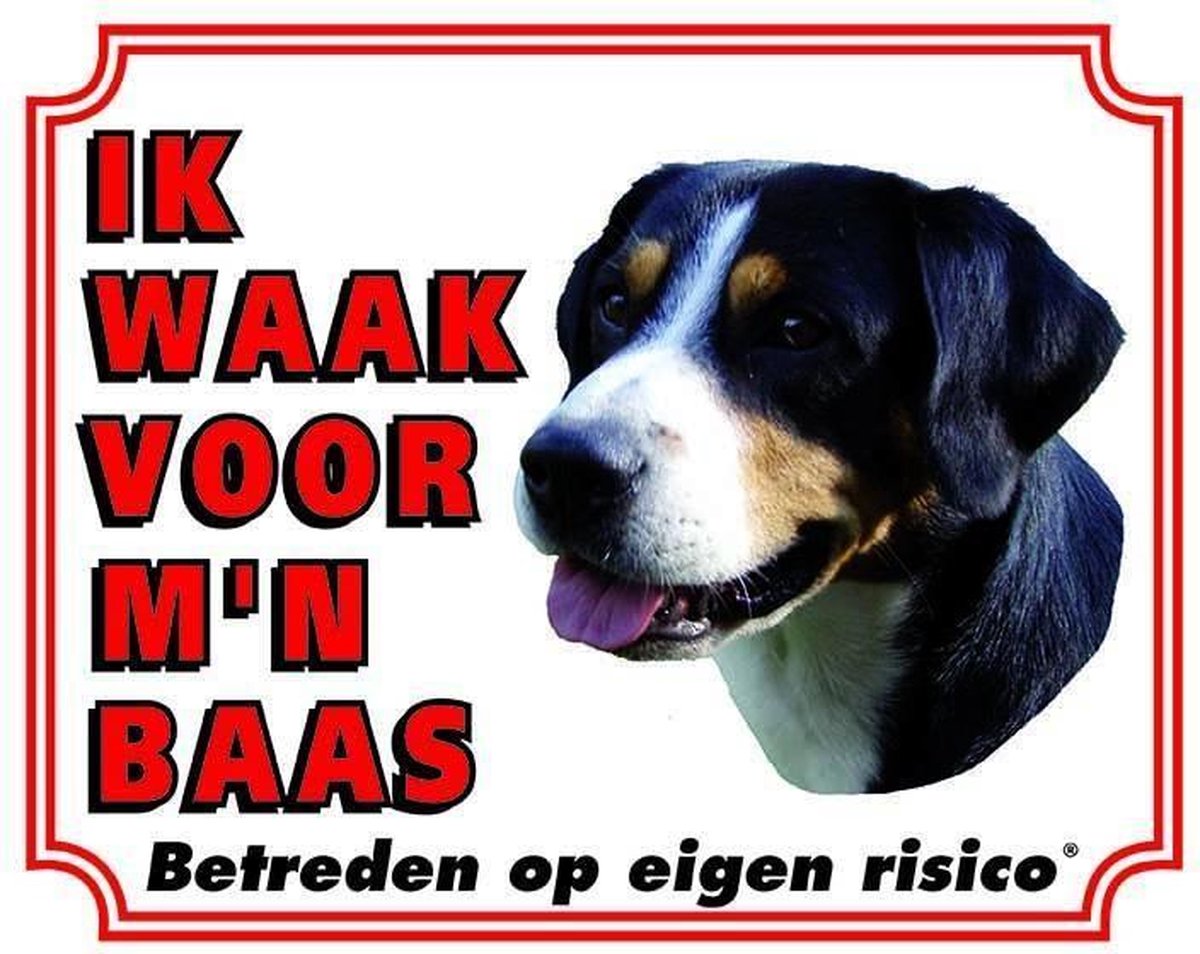 Appenzeller Waakbord - Ik waak voor mijn baas