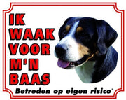 Appenzeller Waakbord - Ik waak voor mijn baas