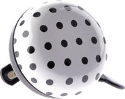 Nv ding dong bel 60mm dots wit met zwarte stippen kaart