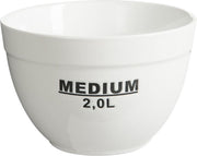 Dulaire Saladeschaal Groot Wit/Zwart Porselein Ø 21 cm - 2 L