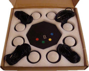 QuizXpress Octobuzzy quiz buzzer/drukknop systeem zwart