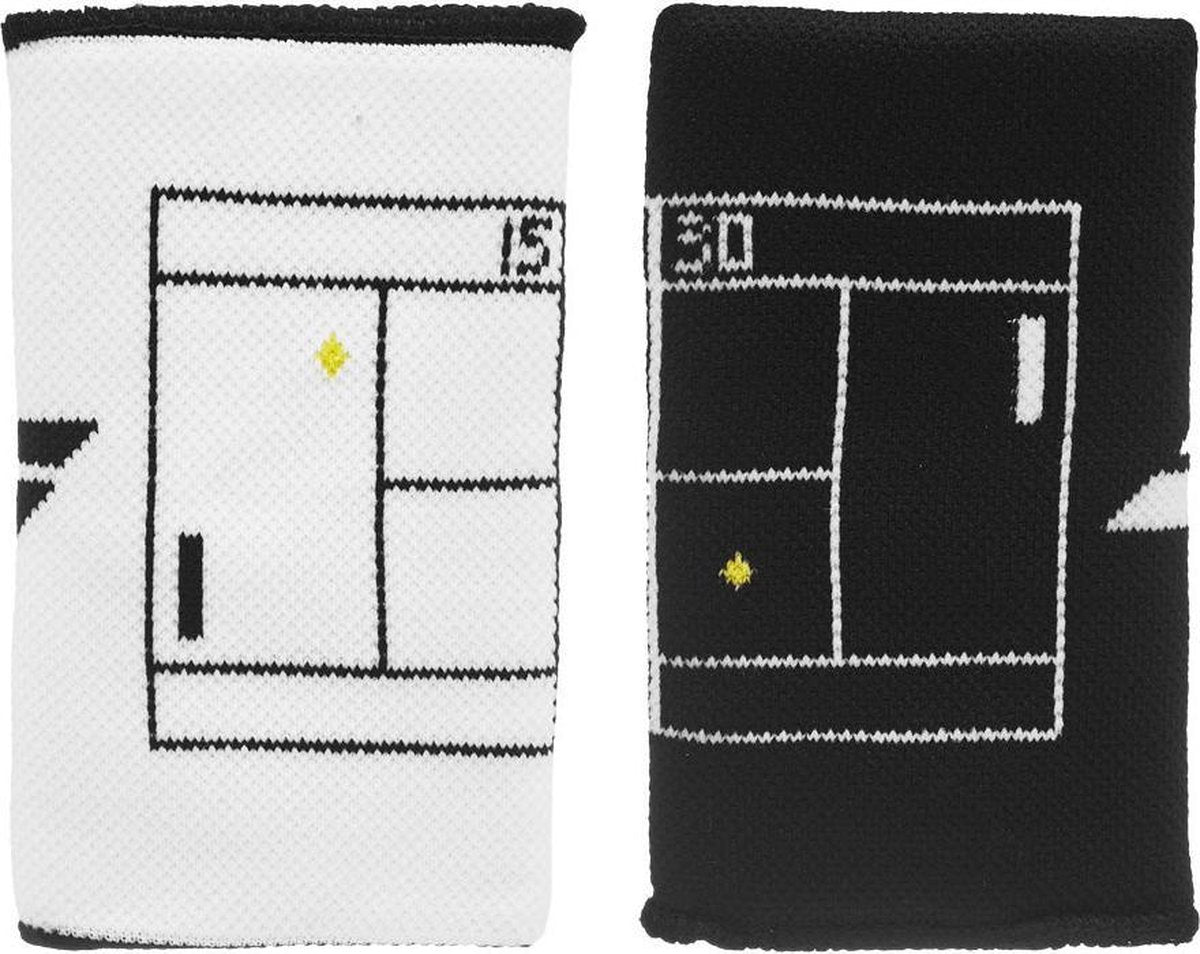 Babolat reversible jumbo polsbanden - wit/zwart (2stuks)