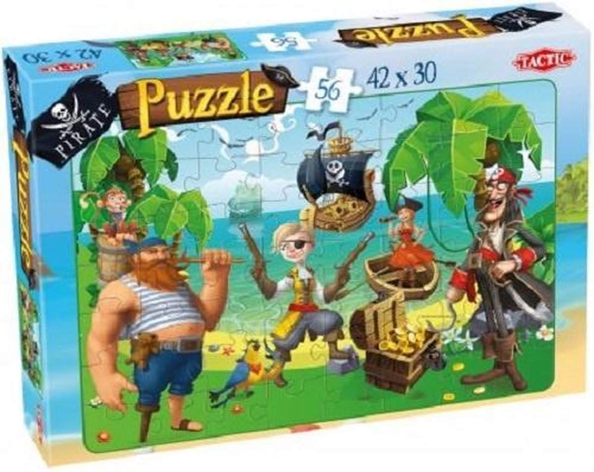 Tactic Legpuzzel Schateiland Junior Karton 56 Stukjes