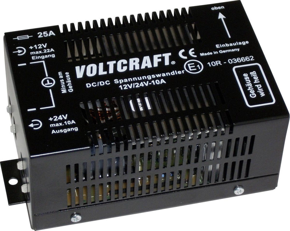 Voltcraft 12/10 Dc/Dc-Converter 12 V/Dc - 24 V/Dc/10 A 240 W