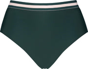 Hunkemöller Dames Hoog Brazilian bikinibroekje Pinewood - maat M