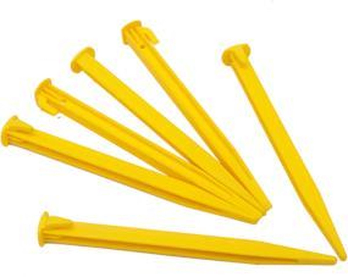 Plastic net haringen 10x - Voetbal - Trainingsmateriaal
