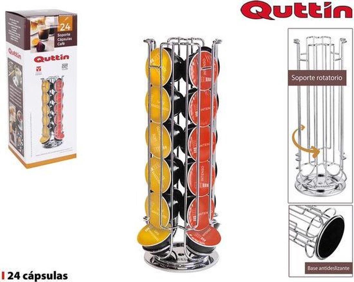 Quttin - Koffiecapsulehouder - 24 capsules - 14x33 cm